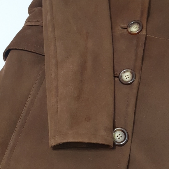 Michael Kors 100% Merino Shearling Trench Coat - Picture 8 of 12